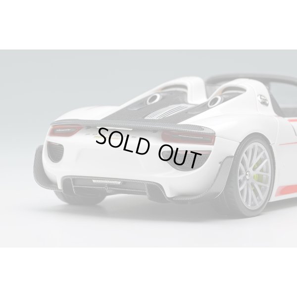 画像14: EIDOLON COLLECTION 1/43 Porsche 918 Spyder Weissach Package 2011 White / Red Salzburg Stripes