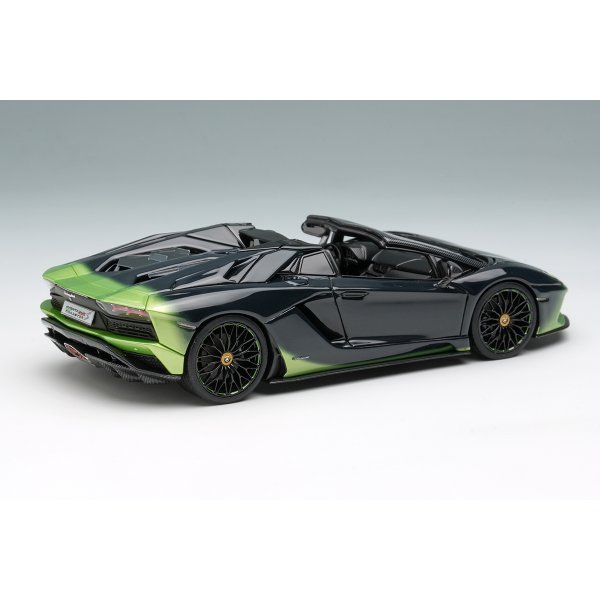画像4: EIDOLON COLLECTION 1/43 Lamborghini Aventador S Roadster 50th Anniversary Japan 2018 Verde Ithaca / Black Gradient Limited 100 pcs.