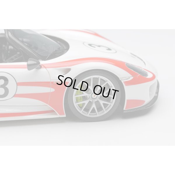 画像11: EIDOLON COLLECTION 1/43 Porsche 918 Spyder Weissach Package 2011 White / Red Salzburg Stripes
