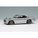 VISION 1/43 Nissan Skyline 2000GT-R (KPGC10) with Spoiler (NISSAN Works Wheel) Silver