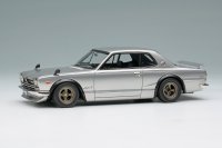 VISION 1/43 Nissan Skyline 2000GT-R (KPGC10) with Spoiler (NISSAN Works Wheel) Silver