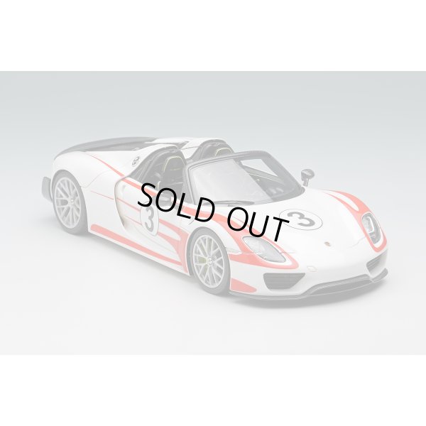 画像9: EIDOLON COLLECTION 1/43 Porsche 918 Spyder Weissach Package 2011 White / Red Salzburg Stripes