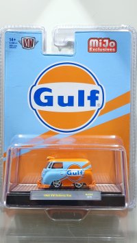 M2 Machines 1/64 1960 Volkswagen Delivery Van Gulf Blue/Orange