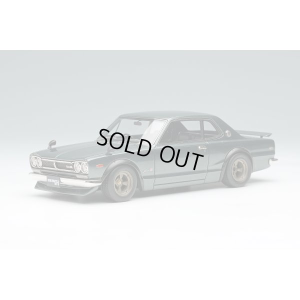 画像2: VISION 1/43 Nissan Skyline 2000GT-R (KPGC10) with Spoiler (NISSAN Works Wheel) Metallic Green