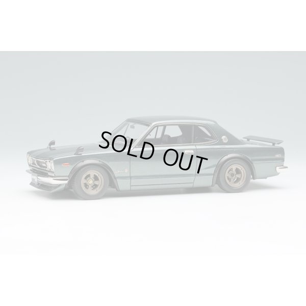 画像1: VISION 1/43 Nissan Skyline 2000GT-R (KPGC10) with Spoiler (NISSAN Works Wheel) Metallic Green