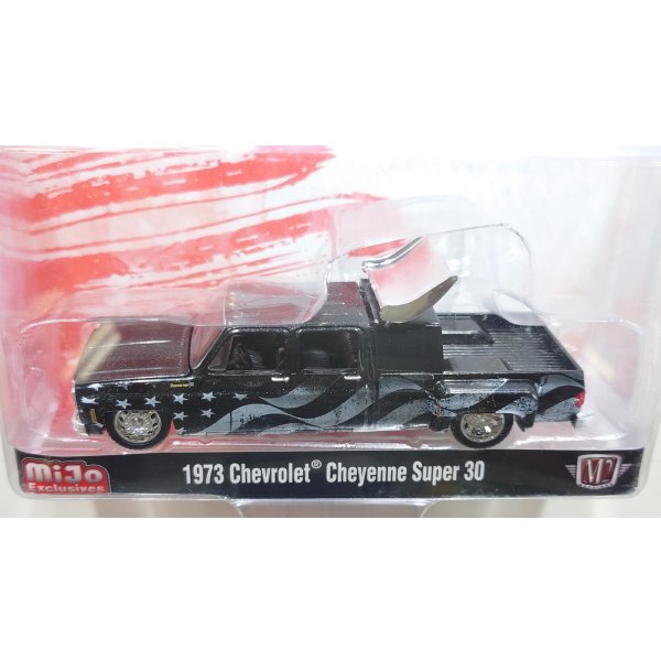 画像2: M2 Machines 1/64 Chevrolet Cheyenne Super 3 1973 Stars & Stripes Black