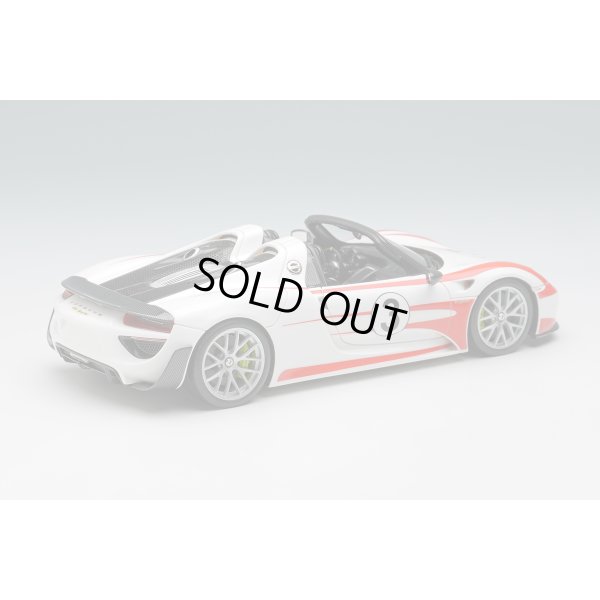 画像4: EIDOLON COLLECTION 1/43 Porsche 918 Spyder Weissach Package 2011 White / Red Salzburg Stripes