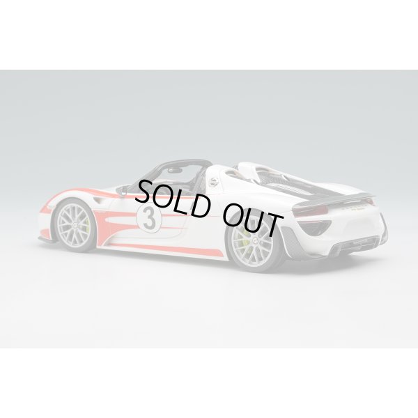 画像3: EIDOLON COLLECTION 1/43 Porsche 918 Spyder Weissach Package 2011 White / Red Salzburg Stripes