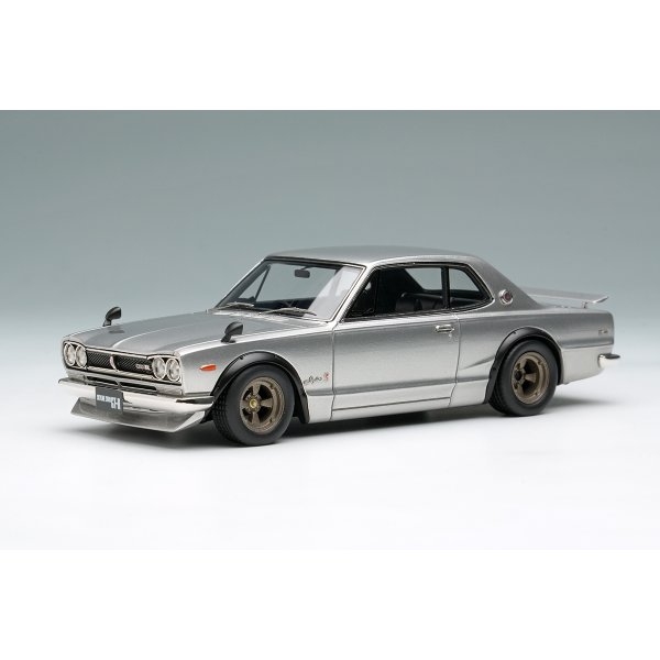 画像2: VISION 1/43 Nissan Skyline 2000GT-R (KPGC10) with Spoiler (NISSAN Works Wheel) Silver