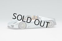 EIDOLON COLLECTION 1/43 Porsche 918 Spyder Weissach Package 2011 Liquid Metal Chrome Blue Limited 120 pcs.