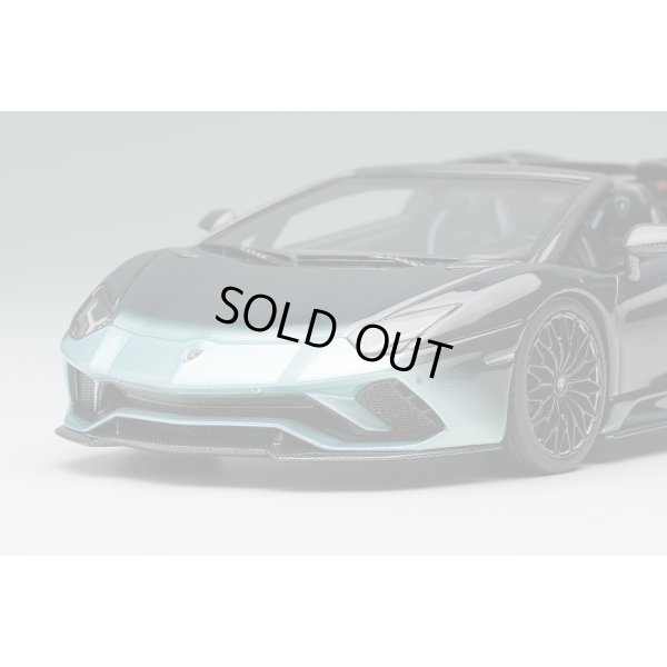 画像6: EIDOLON COLLECTION 1/43 Lamborghini Aventador S Roadster 50th Anniversary Japan 2018 Azzurro Tethys / Black Gradient Limited 100 pcs.