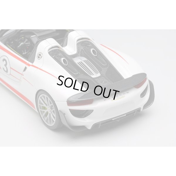 画像8: EIDOLON COLLECTION 1/43 Porsche 918 Spyder Weissach Package 2011 White / Red Salzburg Stripes