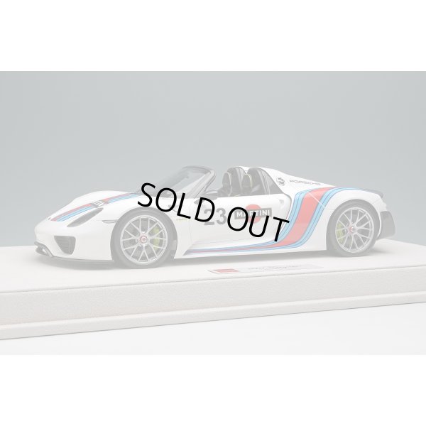 画像1: EIDOLON 1/18 Porsche 918 Spyder Weissach package 2011 Martini stripe