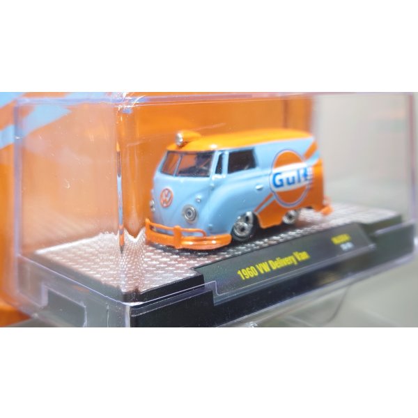 画像3: M2 Machines 1/64 1960 Volkswagen Delivery Van Gulf Blue/Orange