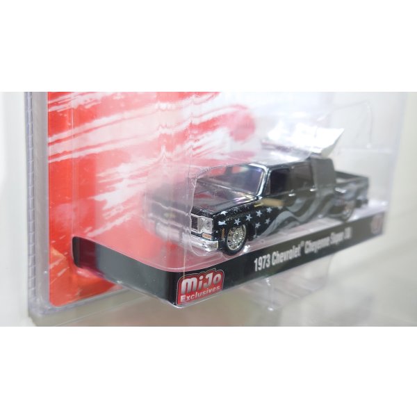 画像3: M2 Machines 1/64 Chevrolet Cheyenne Super 3 1973 Stars & Stripes Black