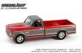 GREEN LiGHT EXCLUSIVE 1/64 1972 Chevy Cheyenne C10 Short Bed - Ruby Red and Gunmetal Gray