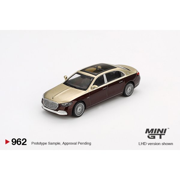 画像2: MINI GT 1/64 Mercedes-Maybach S680 Gold/Dark Red Metallic (LHD)