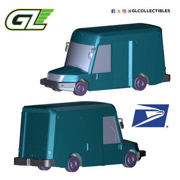 画像2: GREEN LiGHT EXCLUSIVE 1/64 United States Postal Service Next Generation Delivery Vehicle (NGDV) - Evergreen 