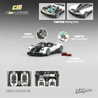 CM Model 1/64 Pagani Utopia Pearl White/Carbon