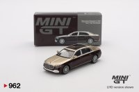 MINI GT 1/64 Mercedes-Maybach S680 Gold/Dark Red Metallic (LHD)