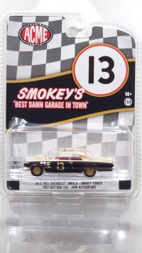 ACME 1/64 1963 Chevrolet Impala Smokey Yunick 1963 Daytona 500 #13 J. Rutherford