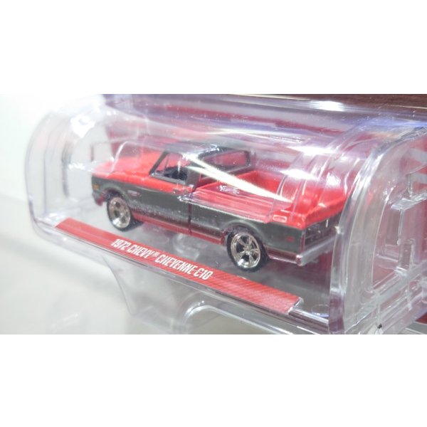 画像5: GREEN LiGHT EXCLUSIVE 1/64 1972 Chevy Cheyenne C10 Short Bed - Ruby Red and Gunmetal Gray