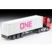 画像2: TOMYTEC 1/64 Limited Vintage NEO Hino Profia 40ft Marine Container Trailer (東邦車輛TC36H1C34) Ocean Network Express Gray Container (2)