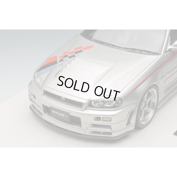 画像6: EIDOLON 1/18 NISSAN SKYLINE GT-R (BNR34 NISMO R-tune Version) 2004 Silver/Nismo Stripe Limited 120 pcs.