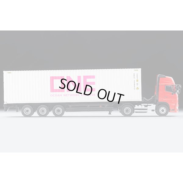 画像4: TOMYTEC 1/64 Limited Vintage NEO Hino Profia 40ft Marine Container Trailer (東邦車輛TC36H1C34) Ocean Network Express Gray Container