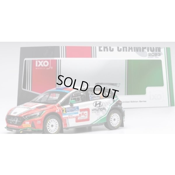 画像1: ixo 1/43 Hyundai i20 Rally Rally 2 2023 Rally Seras de Fafe Winner #2 Hayden Paddon/John Kennard (European Champion)