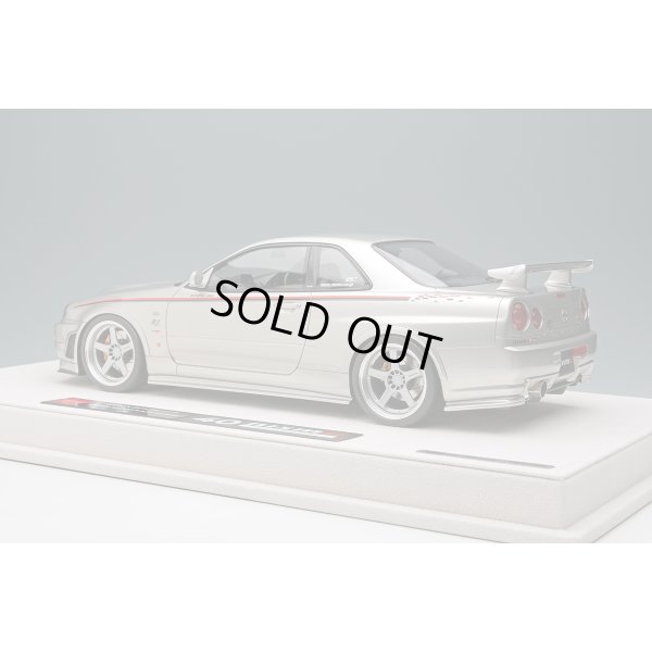 画像3: EIDOLON 1/18 NISSAN SKYLINE GT-R (BNR34 NISMO R-tune Version) 2004 Silver/Nismo Stripe Limited 120 pcs.