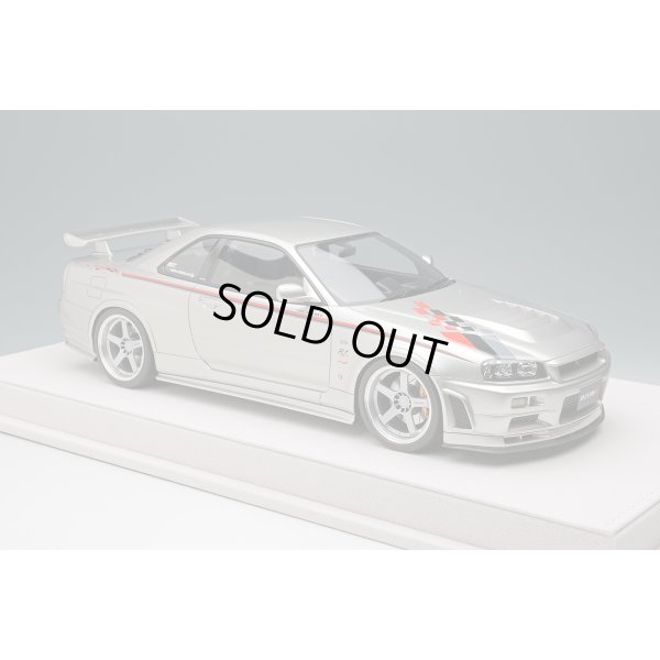 画像5: EIDOLON 1/18 NISSAN SKYLINE GT-R (BNR34 NISMO R-tune Version) 2004 Silver/Nismo Stripe Limited 120 pcs.