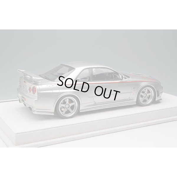 画像4: EIDOLON 1/18 NISSAN SKYLINE GT-R (BNR34 NISMO R-tune Version) 2004 Silver/Nismo Stripe Limited 120 pcs.