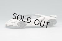 EIDOLON COLLECTION 1/43 Lamborghini Centenario LP770-4 2016 Rear Wing up Bianco Canopus / Italian Stripe Limited 120 pcs.
