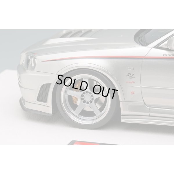 画像8: EIDOLON 1/18 NISSAN SKYLINE GT-R (BNR34 NISMO R-tune Version) 2004 Silver/Nismo Stripe Limited 120 pcs.