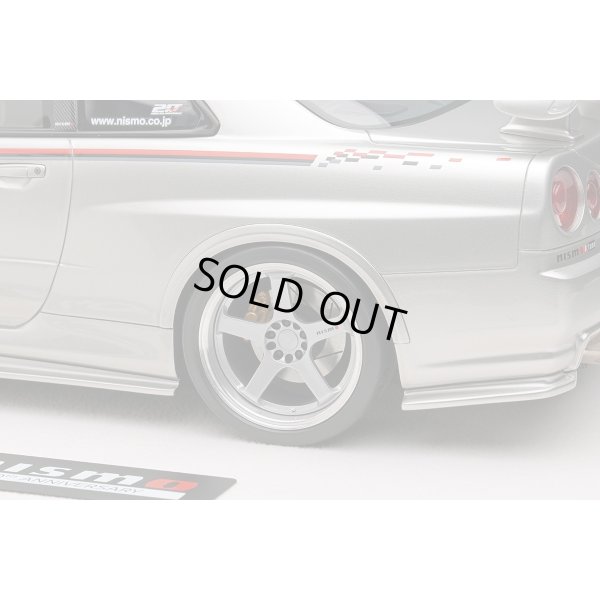 画像9: EIDOLON 1/18 NISSAN SKYLINE GT-R (BNR34 NISMO R-tune Version) 2004 Silver/Nismo Stripe Limited 120 pcs.