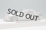 EIDOLON 1/18 NISSAN SKYLINE GT-R (BNR34 NISMO R-tune Version) 2004 Silver/Nismo Stripe Limited 120 pcs.