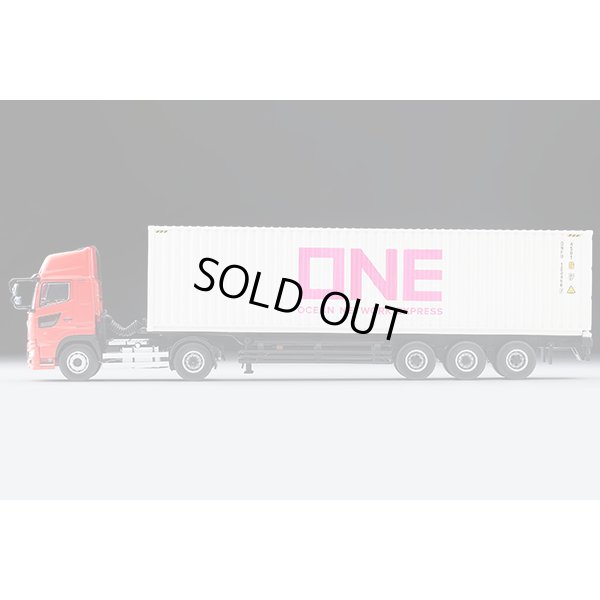 画像3: TOMYTEC 1/64 Limited Vintage NEO Hino Profia 40ft Marine Container Trailer (東邦車輛TC36H1C34) Ocean Network Express Gray Container