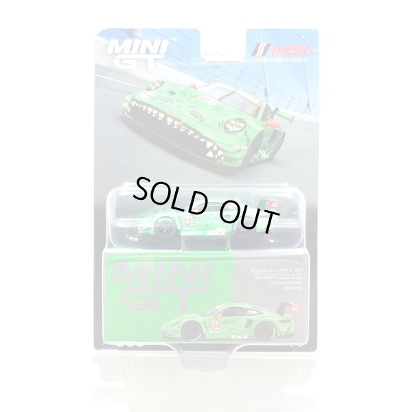 画像1: MINI GT 1/64 Porsche 911 GT3R AO Racing "Lexi" 2024 IMSA Daytona 24H 2nd Place #77 M. Christensen/L. Heinrich/S. Priaulx [Blister Packaging]