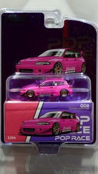 POP RACE x Enigma 1/64 Pandem Civic EG6 - Pink 