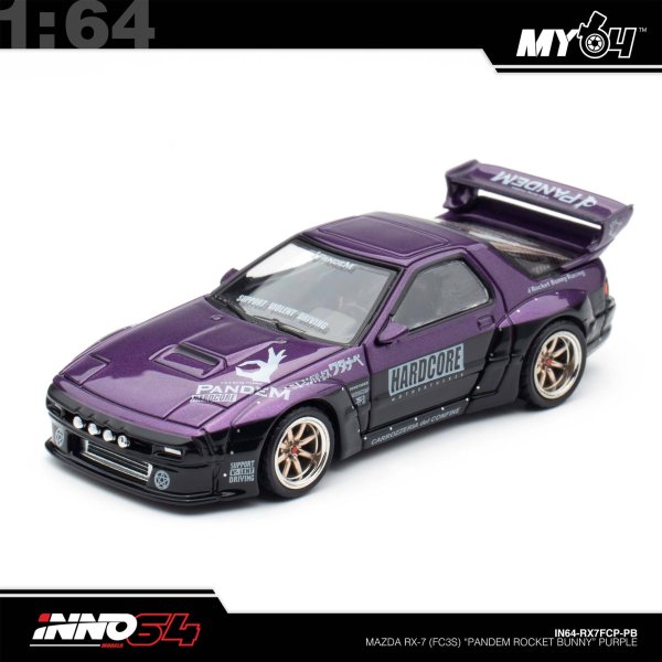 画像2: INNO Models 1/64 Mazda RX7 (FC3S) "Pandem Rocket Bunny" Purple