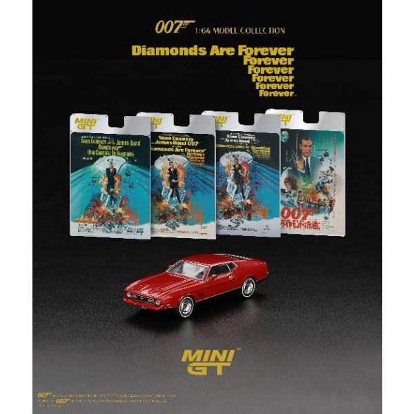 画像4: MINI GT 1/64 Ford Mustang Mach 1 "Diamonds Are Forever" (1971) Japanese Version package