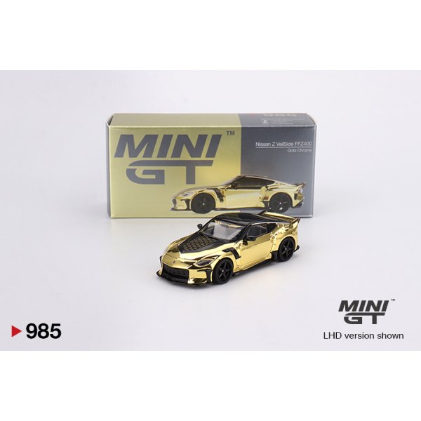 画像1: MINI GT 1/64 Nissan Z Veilside FFZ400 Gold Chrome (RHD)