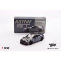 MINI GT 1/64 Nissan GT-R NISMO 2024 Nismo Stealth Gray (RHD)