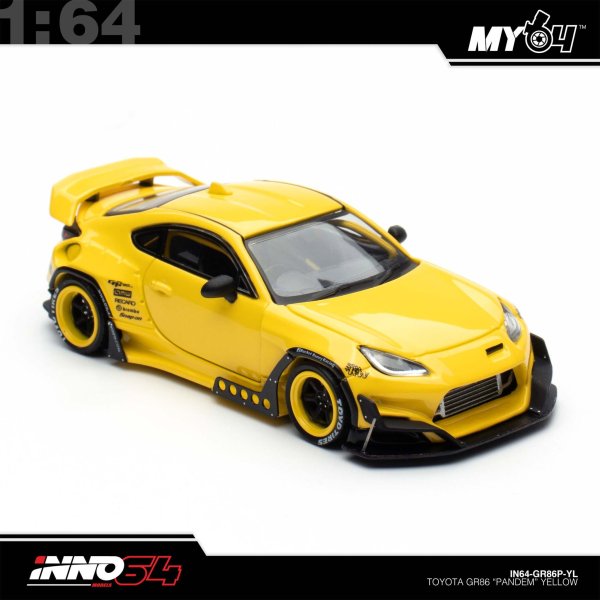 画像4: INNO Models 1/64 Toyota GR86 "Pandem" Yellow