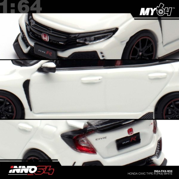 画像3: INNO Models 1/64 Honda Civic Type R (FK8) White