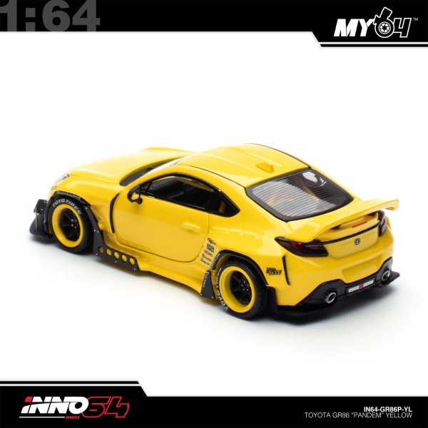 画像6: INNO Models 1/64 Toyota GR86 "Pandem" Yellow