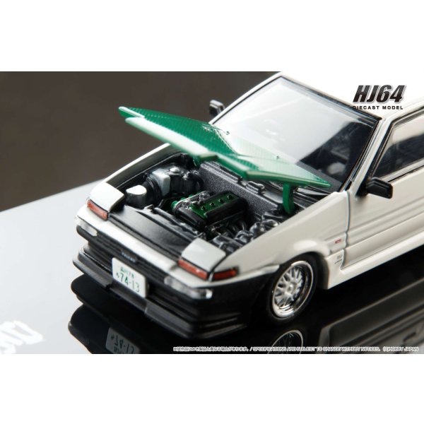 画像9: Hobby Japan 1/64 Toyota Sprinter Trueno (AE86) DoriDori Mesh Wheels Drift King Keiichi Tsuchiya