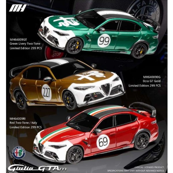 画像4: MOTORHELIX 1/64 Alfa Romeo Giulia GTAm Green Livery Two-Tone