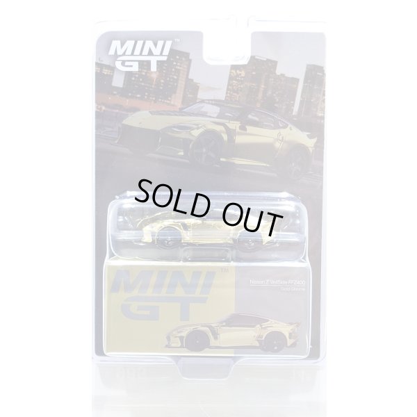 画像1: MINI GT 1/64 Nissan Z Veilside FFZ400 Gold Chrome (LHD) [Blister Packaging]